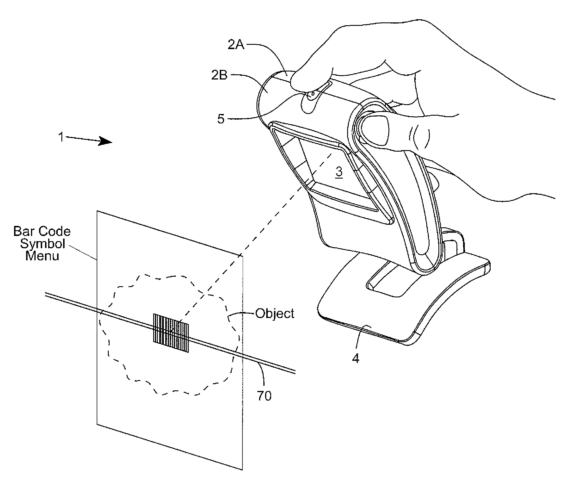 Digital-imaging based code symbol reading system having finger-pointing triggered mode of operation