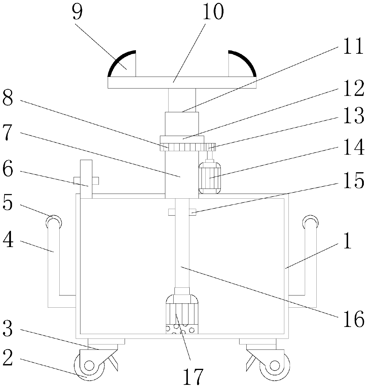 Lawn pesticide spreading device