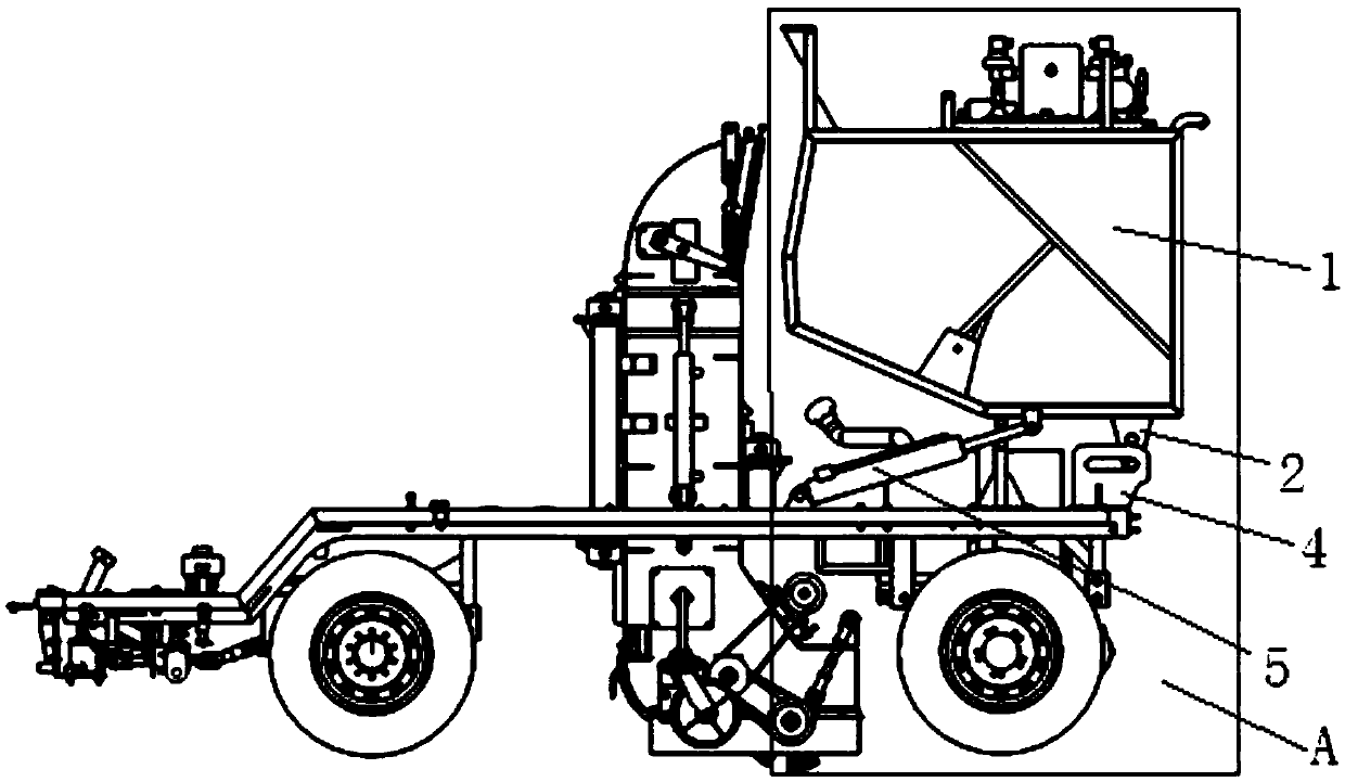 A garbage bin lifting and dumping mechanism