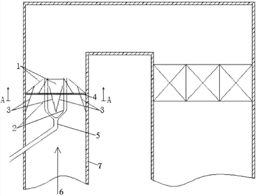 Tangential double vortex SCR mixer