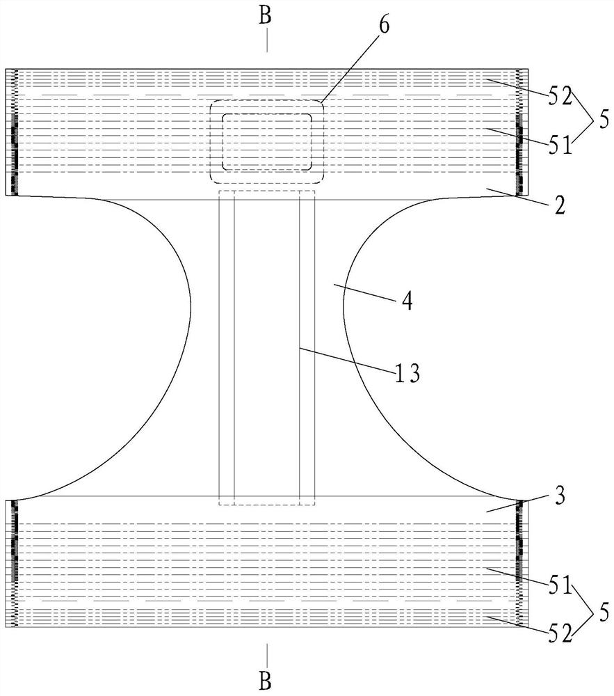 Production process of uterus warming sanitary pants