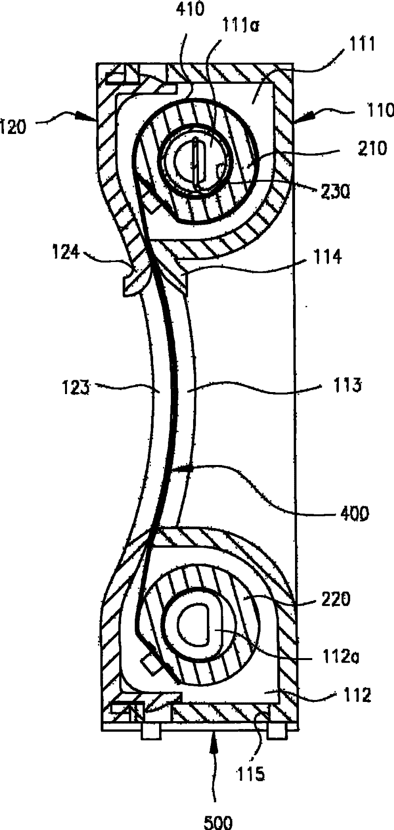 Damper assembly in refrigerator