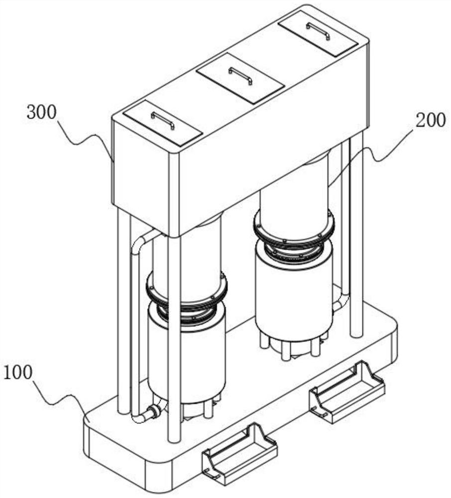 Circulating drying device for lithium battery raw material processing