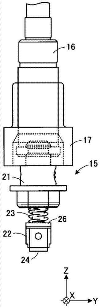 Parts mounting device and parts mounting method