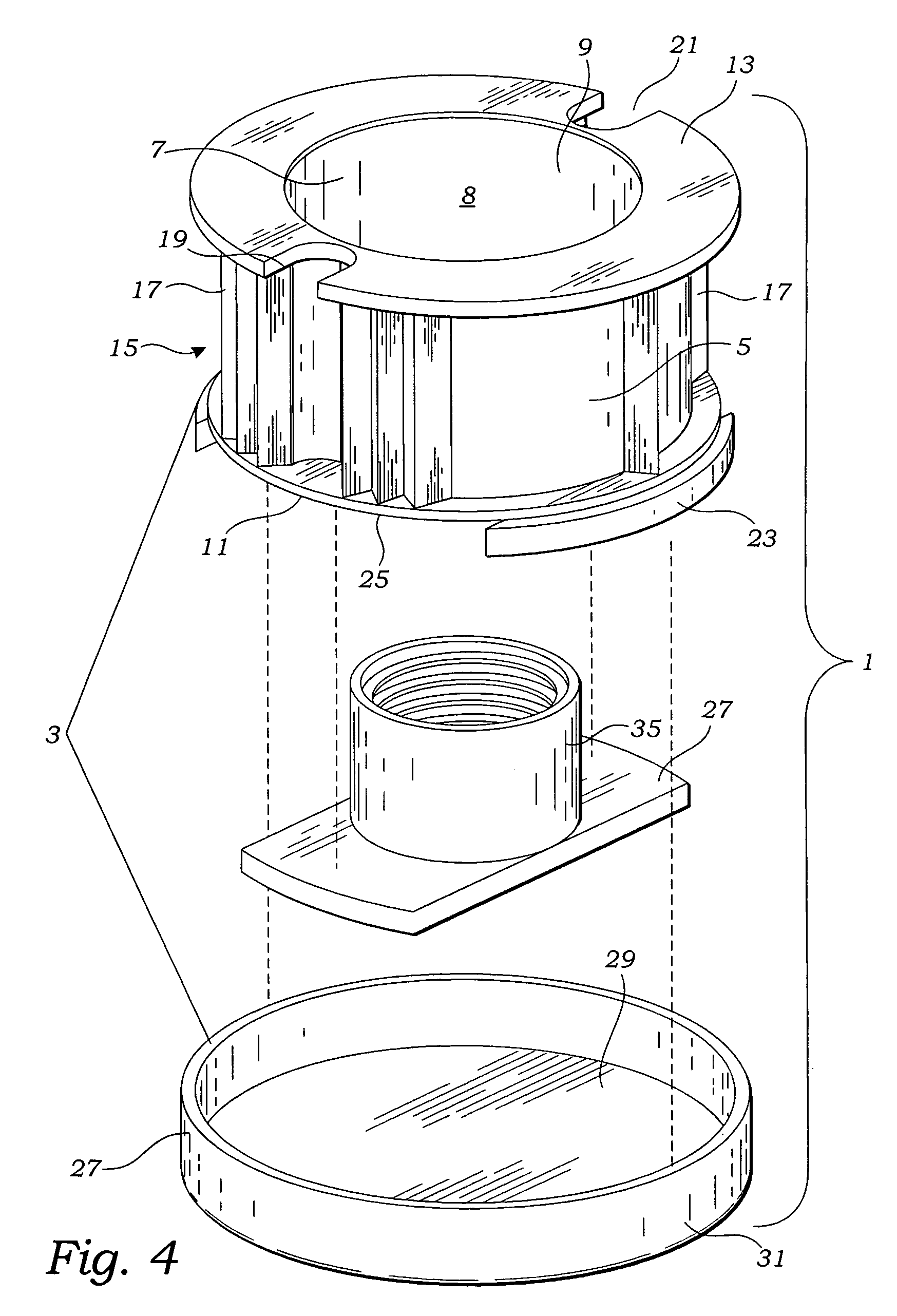 Inset panel fastener