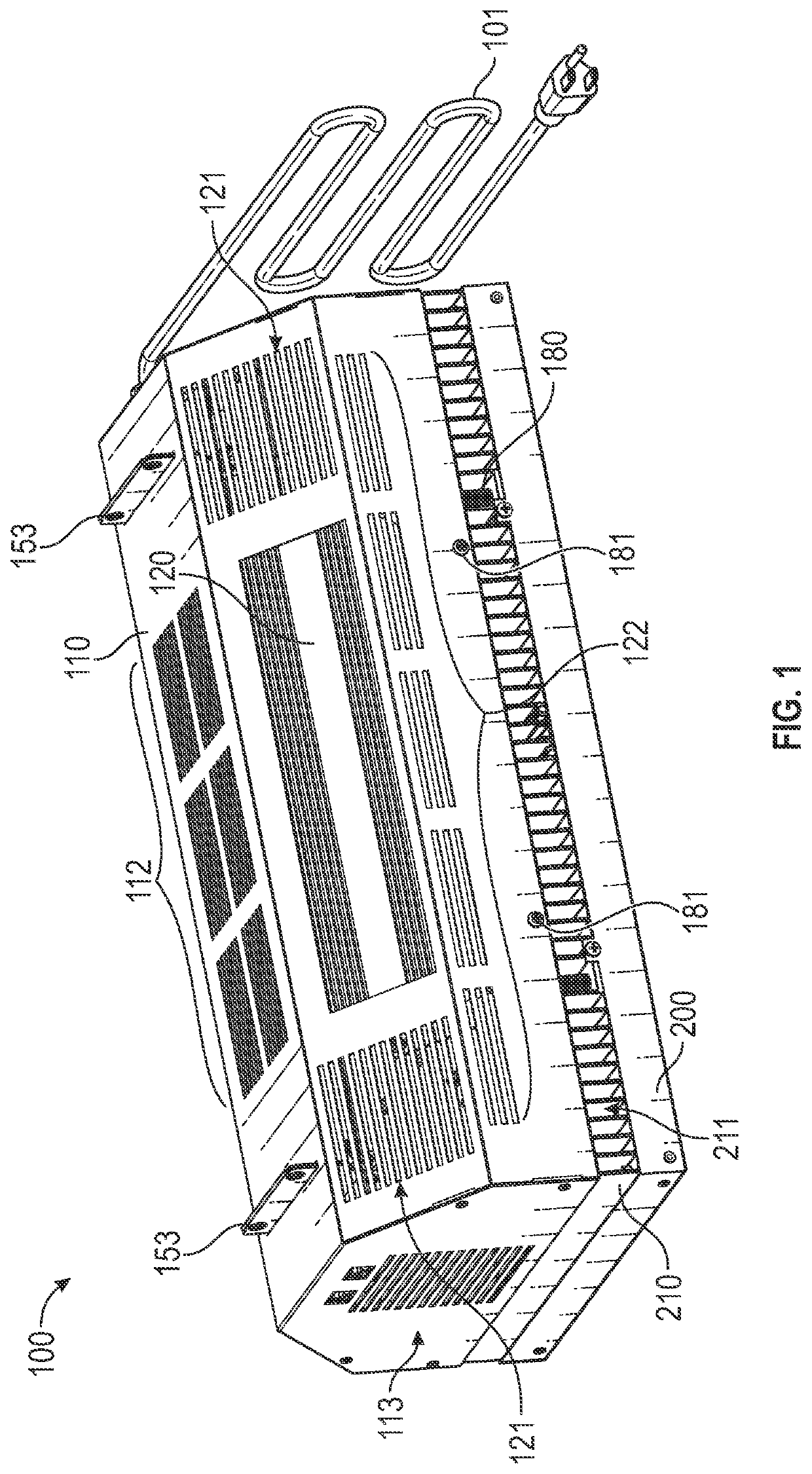 Electrically isolating baffle for horticulture grow light