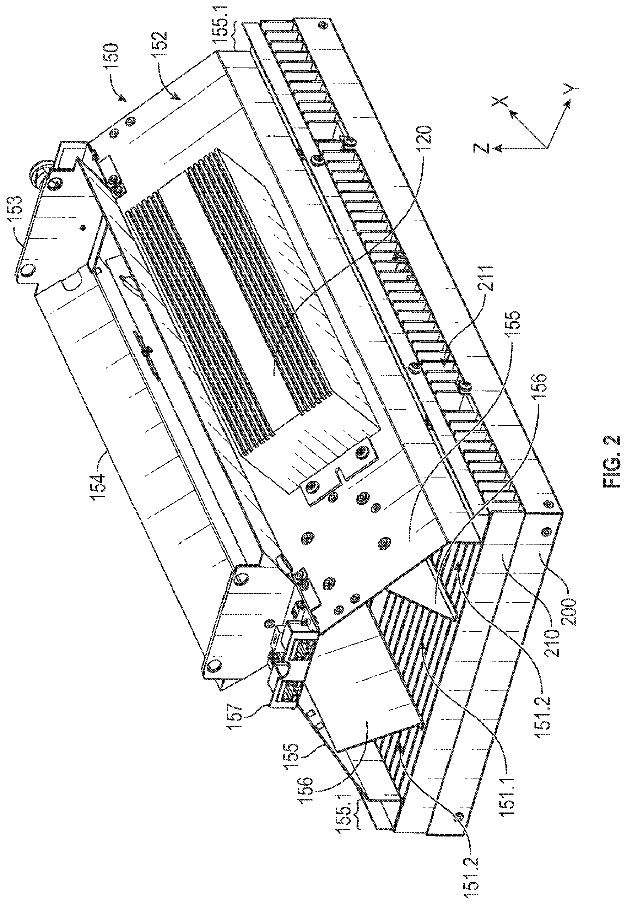 Electrically isolating baffle for horticulture grow light