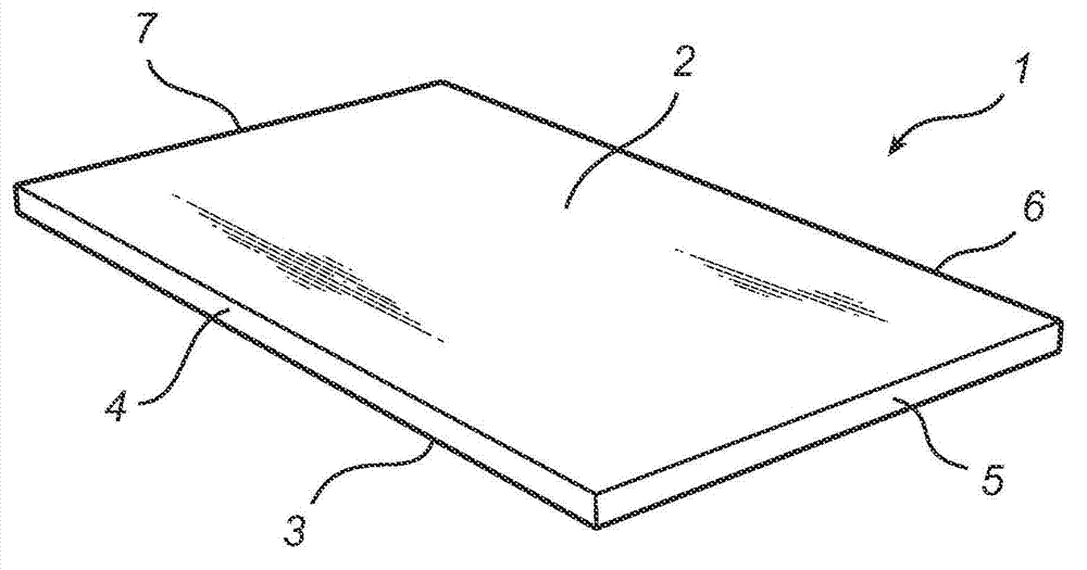 Method for treatment of a board and a board element