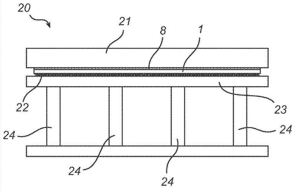 Method for treatment of a board and a board element