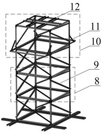 Simulation experiment platform and experiment method for motion of cord suspension parallel mechanism