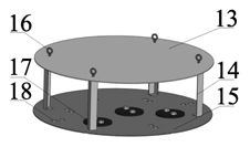 Simulation experiment platform and experiment method for motion of cord suspension parallel mechanism