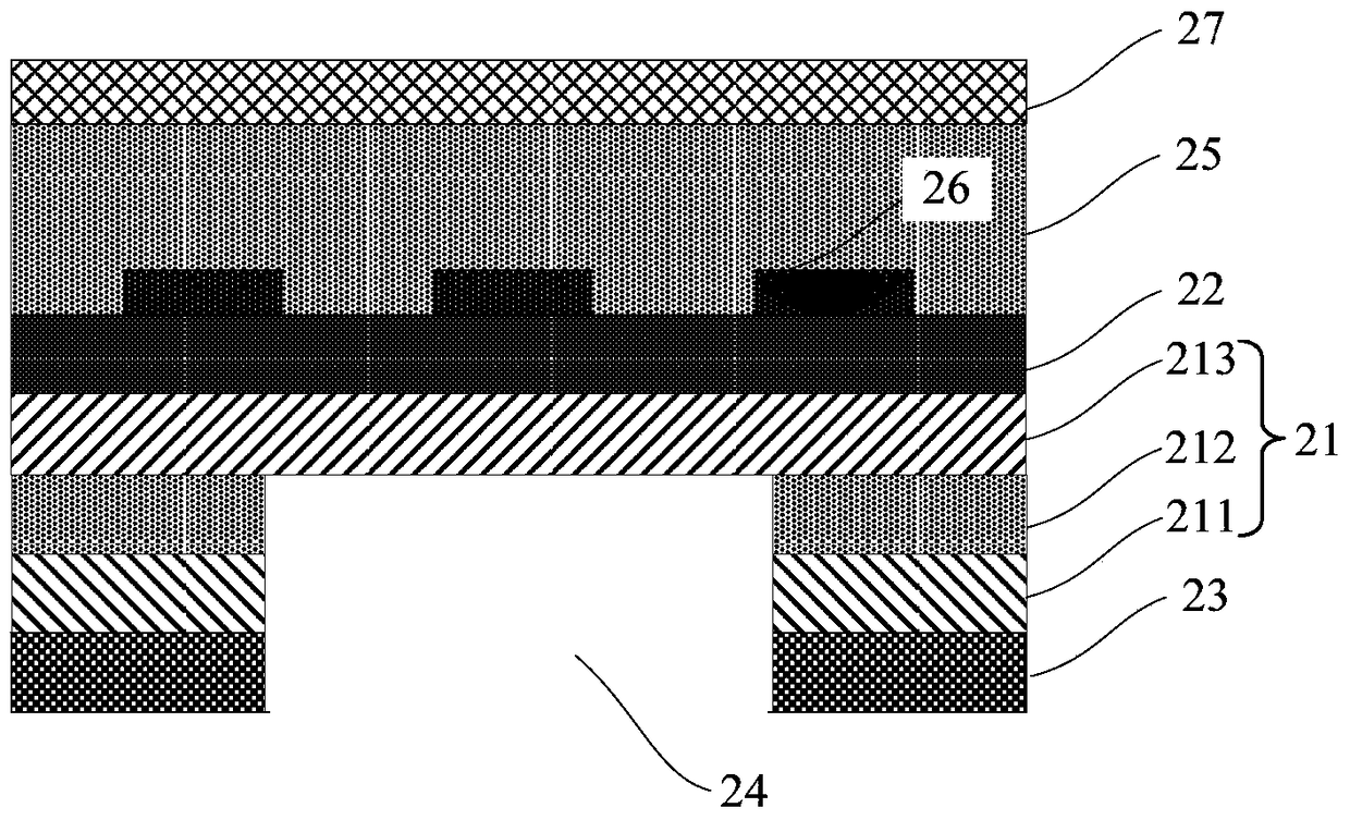 Superconducting nanowire single photon detector based on deep silicon etching process and its preparation method