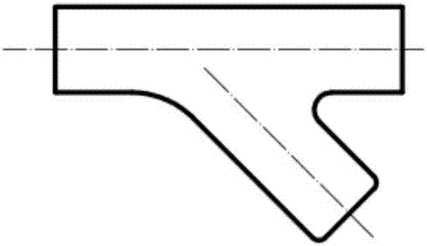 Left-right asymmetry type tee pipe internal high pressure forming device