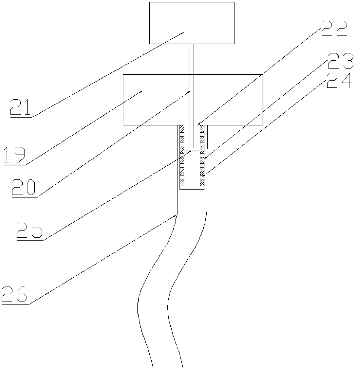 Glue solution saved type pressing device