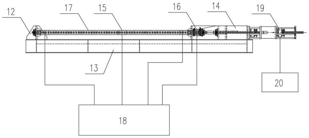 Prestressed steel structure tool rod piece system