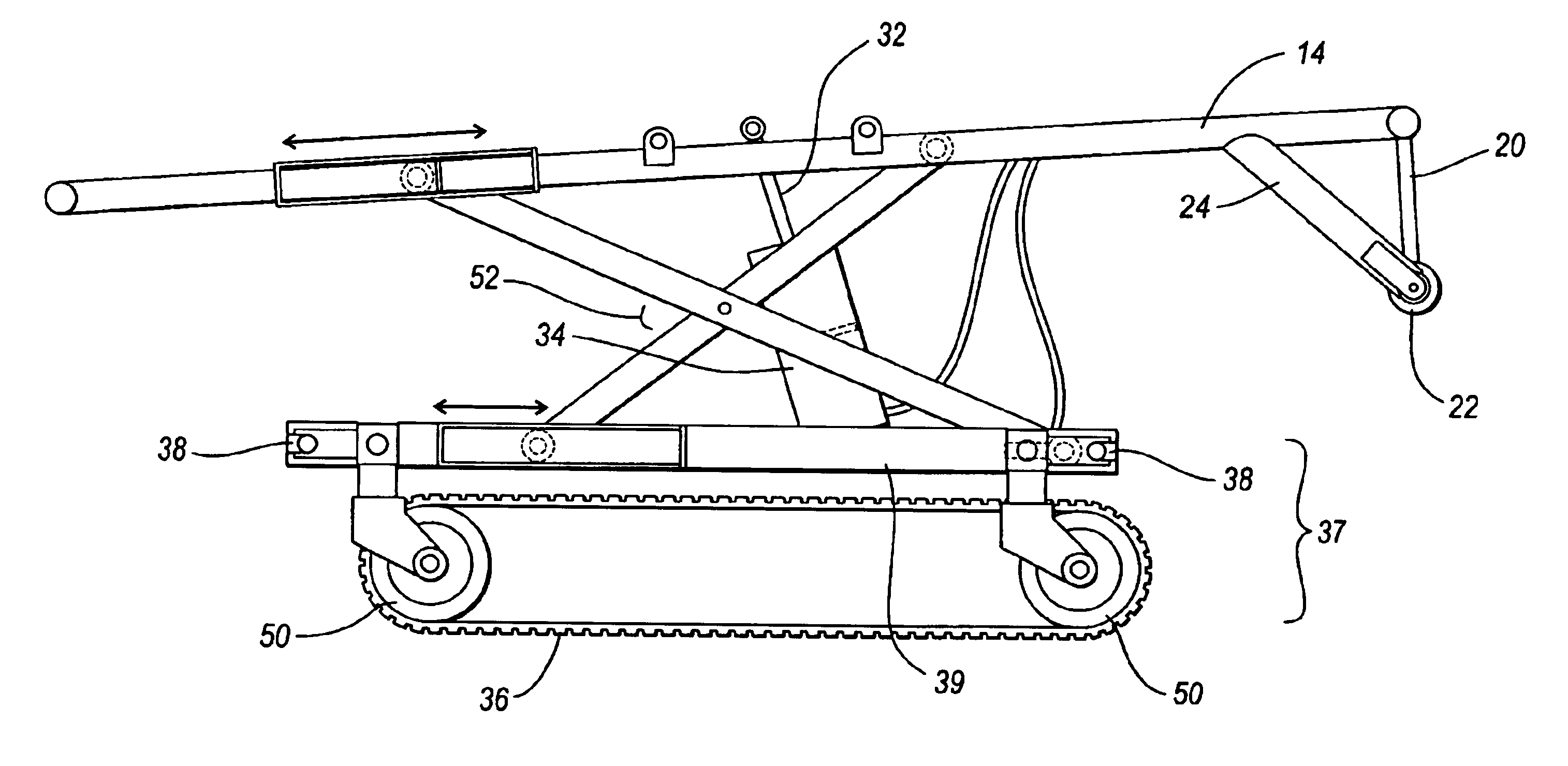 Pneumatic cot for use with emergency vehicles