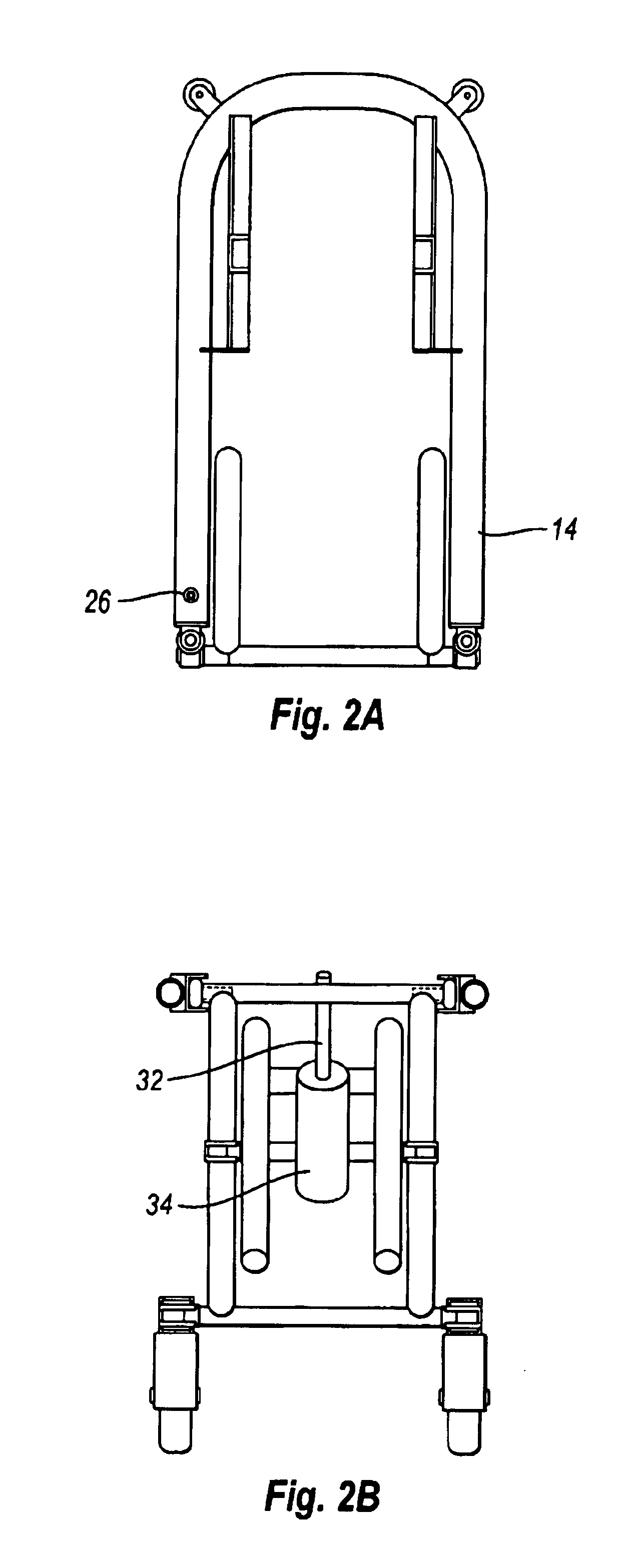 Pneumatic cot for use with emergency vehicles