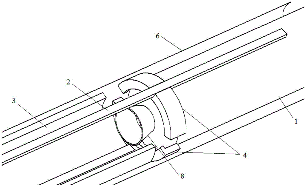 Self-ejection launching device for missile