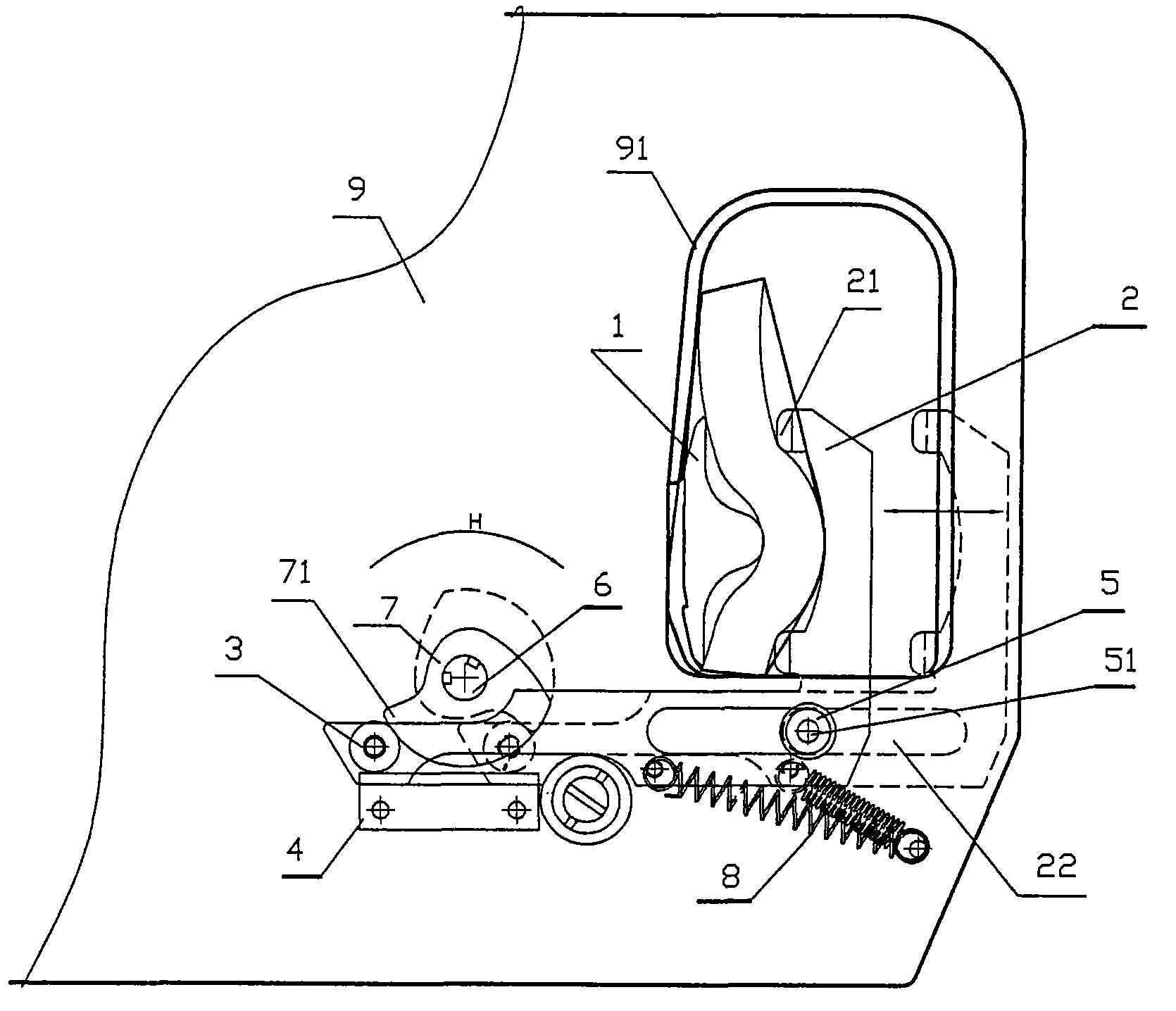 Banknote pressing device of banknote counting and packing integrated machine