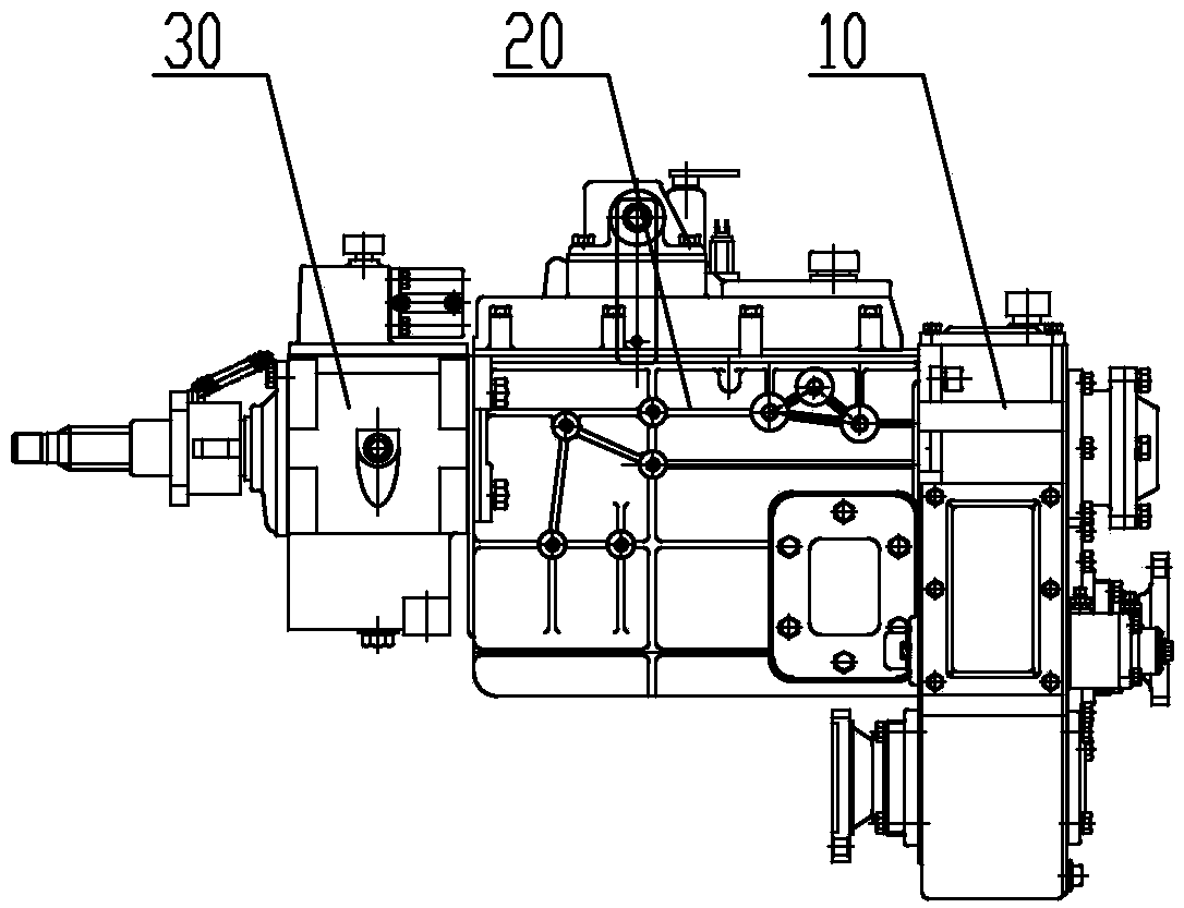 Transfer case combination device for short-wheelbase time-sharing all-wheel drive vehicle