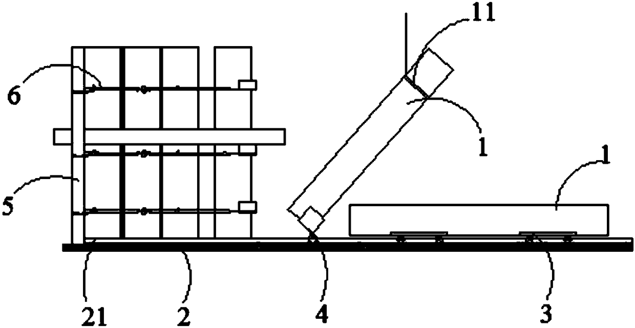 Installation method of super long storage board