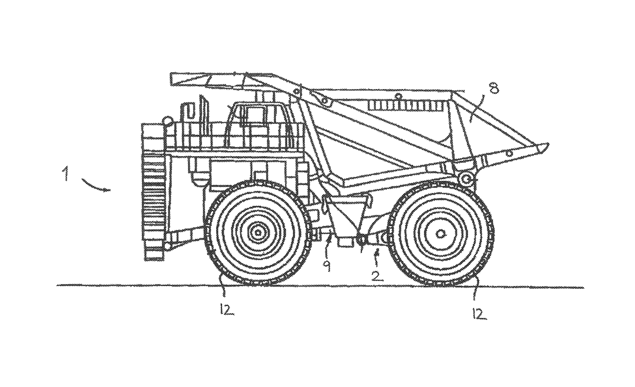 Self-propelling work machine and method for braking such a work machine