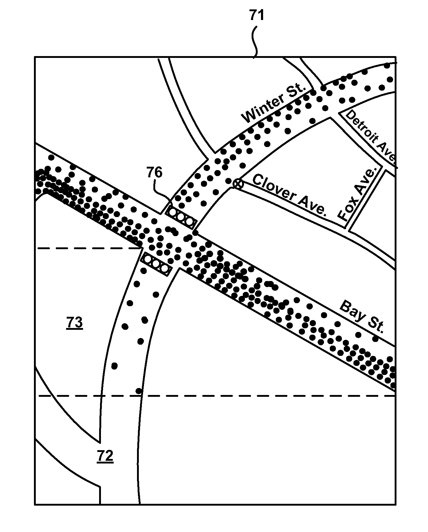 Method for locating coverage gaps in wireless communication services