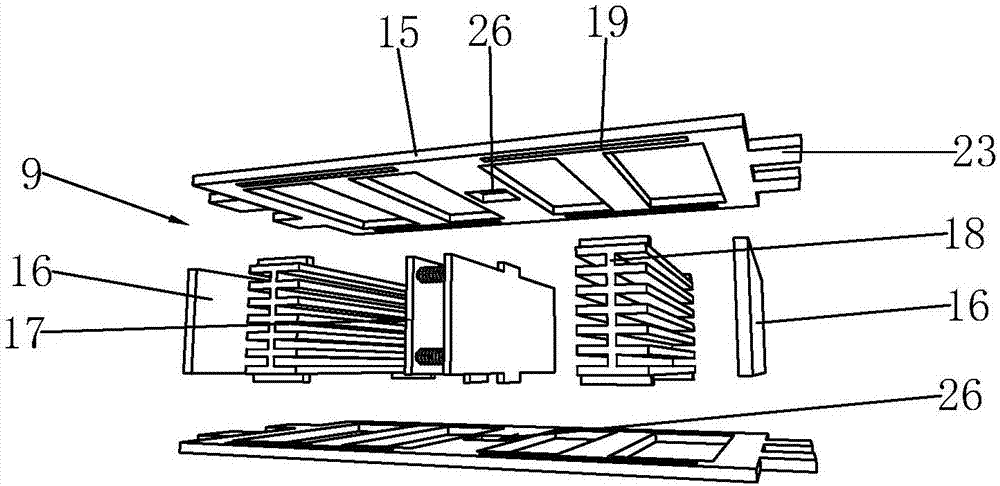 Containing frame for hollow glass transportation