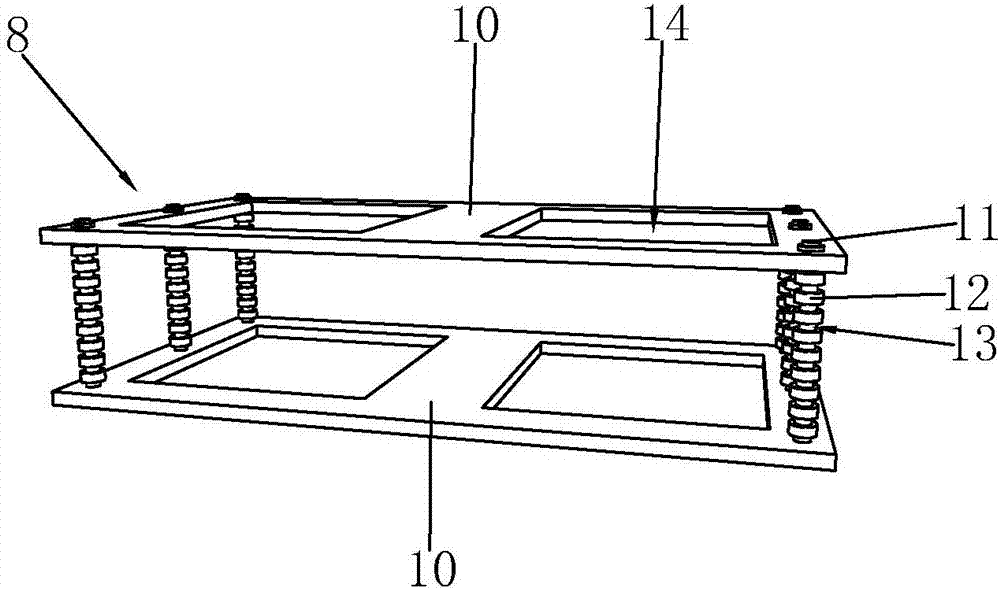 Containing frame for hollow glass transportation