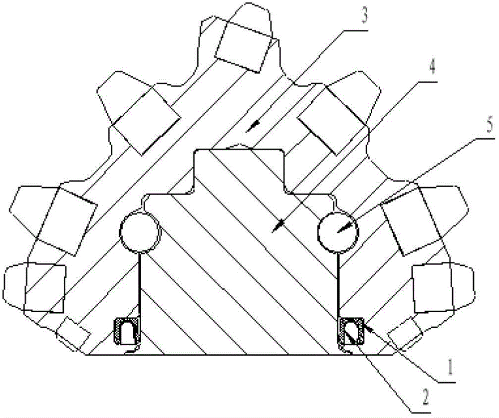 High-sealing roller bit