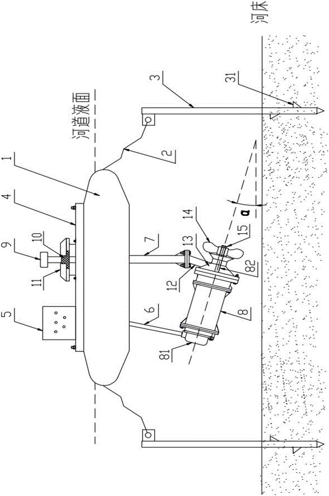 Composite aerator for river water purification