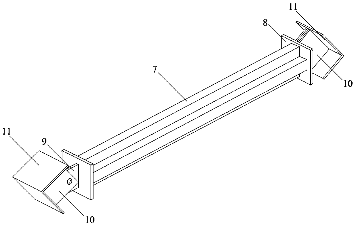 Combined buckling-restrained brace with multi-yielding segments and multi-wave core elements