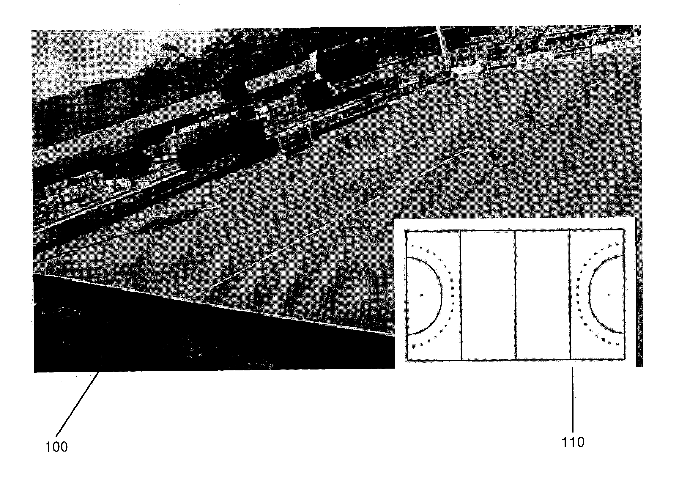 Method And System For Determining Camera Parameters From A Long Range Gradient Based On Alignment Differences In Non-Point Image Landmarks