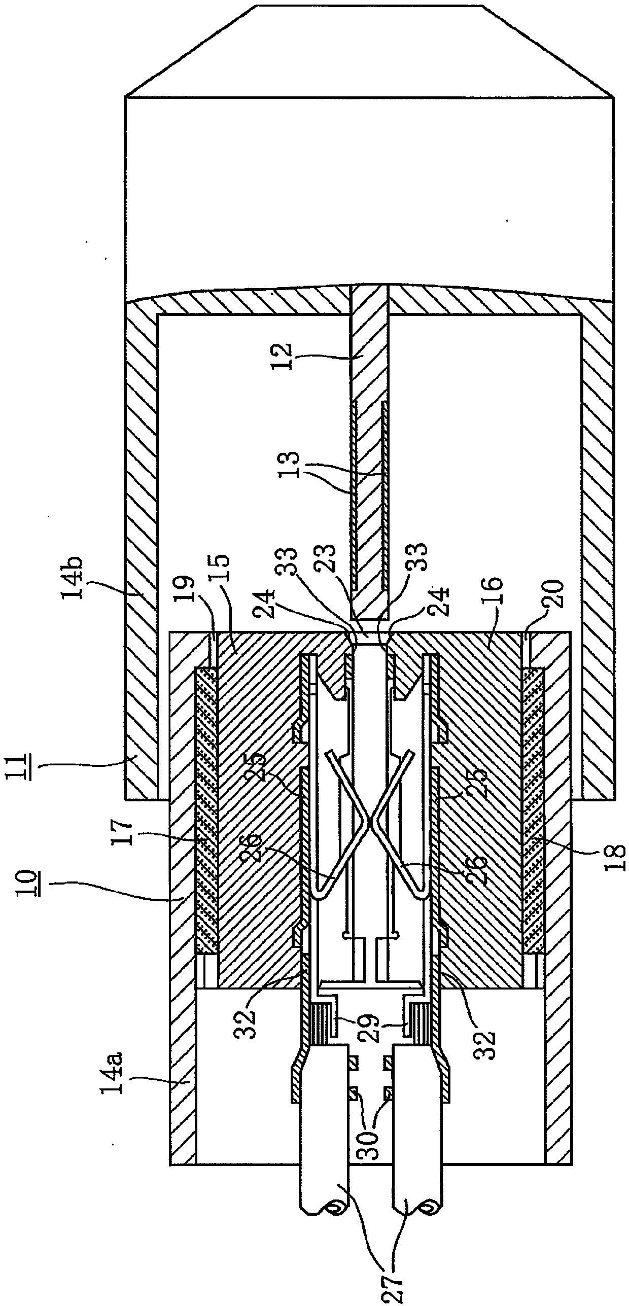 Card edge connection unit