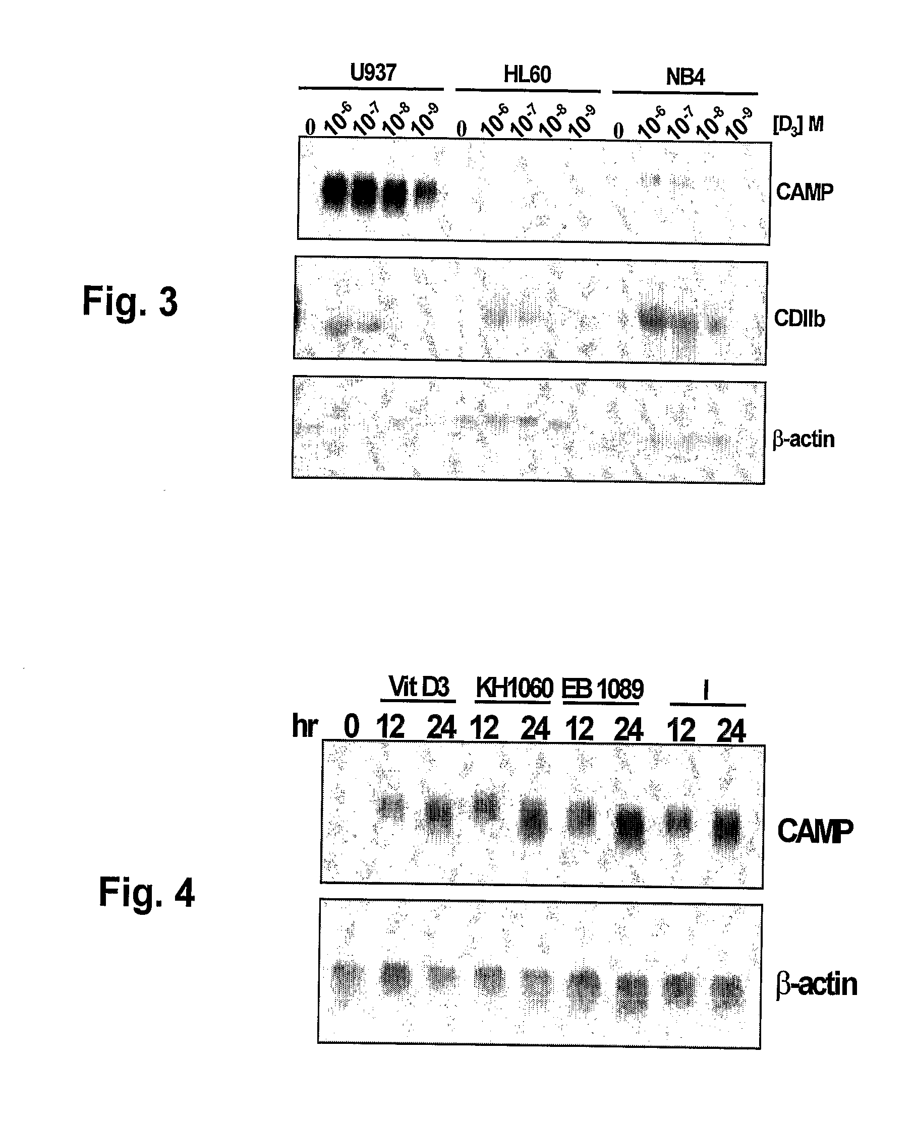 Induction of innate immunity by vitamin d3 and its analogs