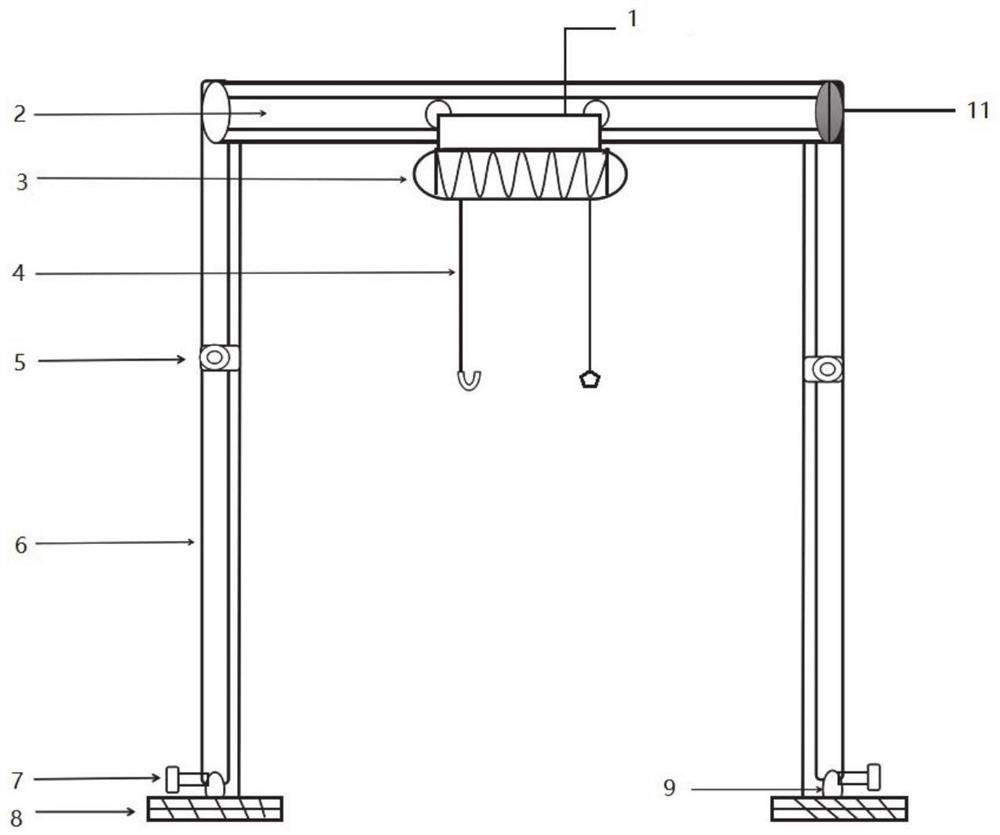 Large stepped incinerator grate overhauling and hoisting device and method