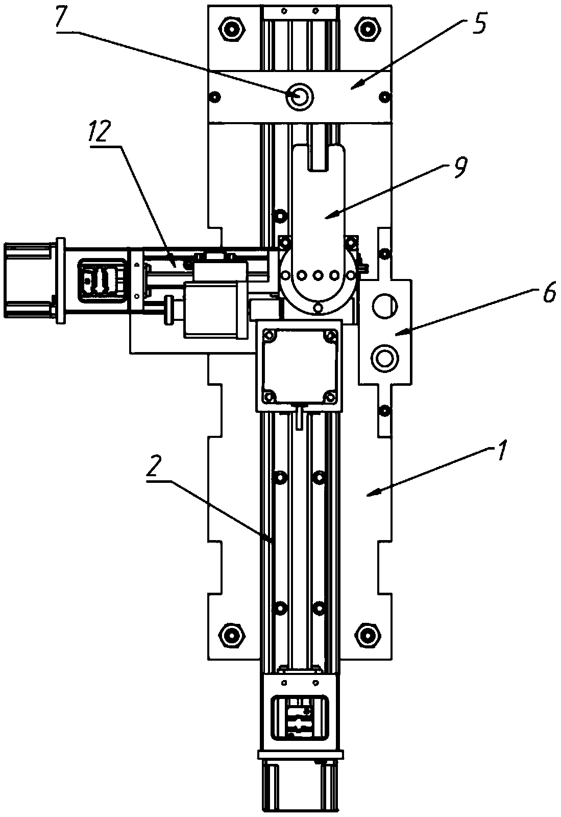 Conical channel fault treatment device for radioactive seed source preparation equipment