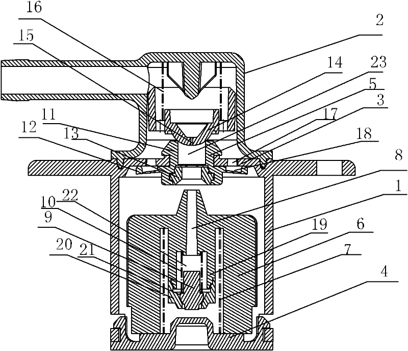 Oil spillage cutoff valve