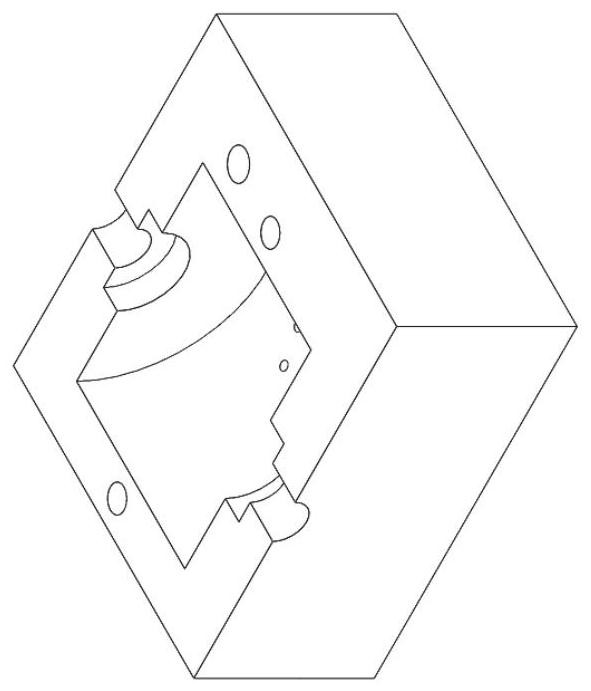 A core structure for sand casting, a manufacturing method, and a mold comprising the core