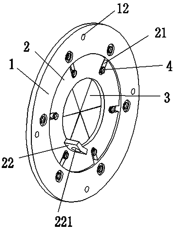 Rotatable operation hole plugging device