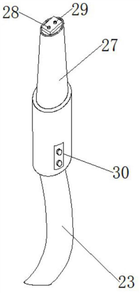 Gynecological automatic flushing type uterine curettage device