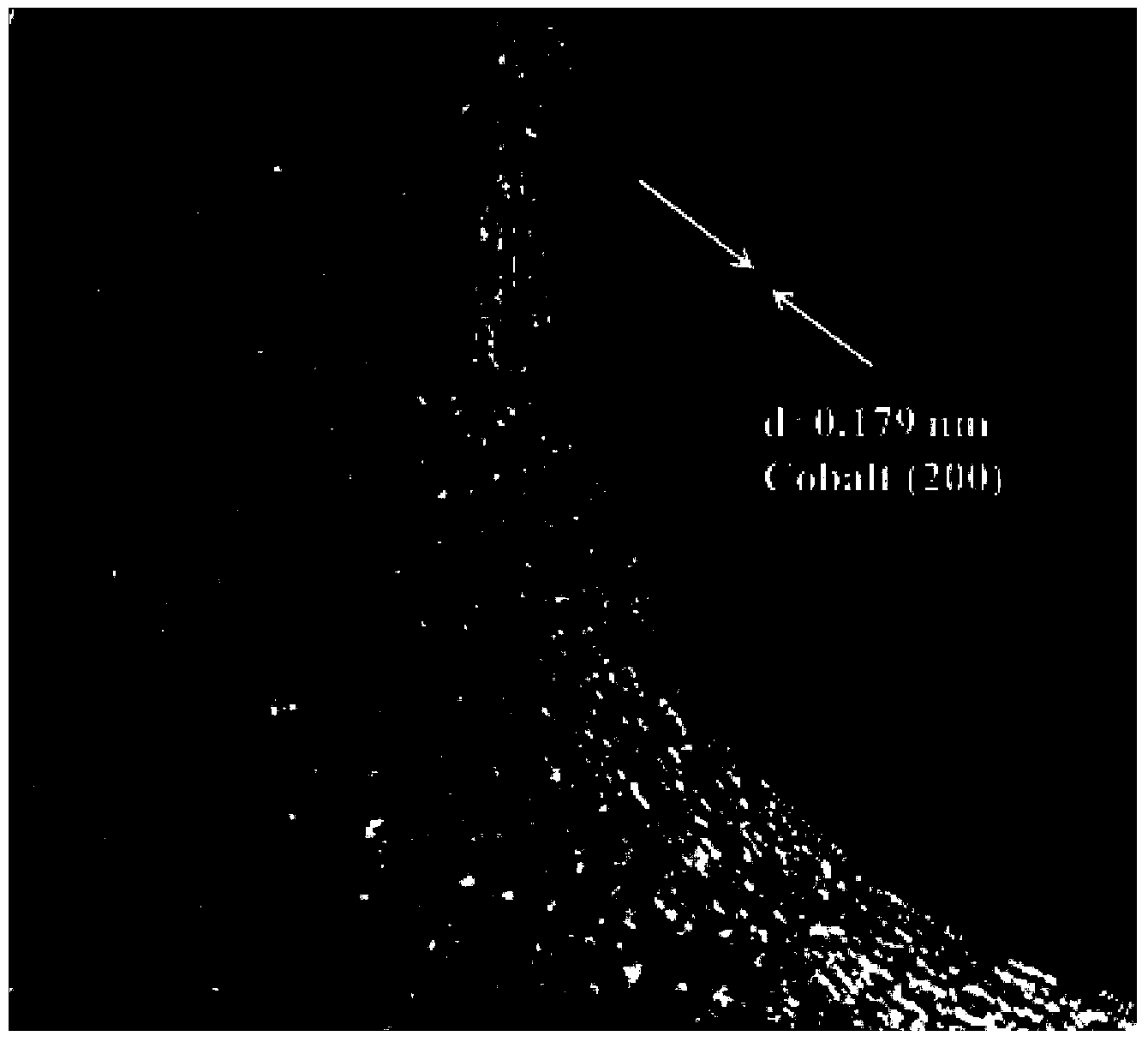 Preparation method of carbon-coated cobalt oxygen evolution reaction electro-catalyst