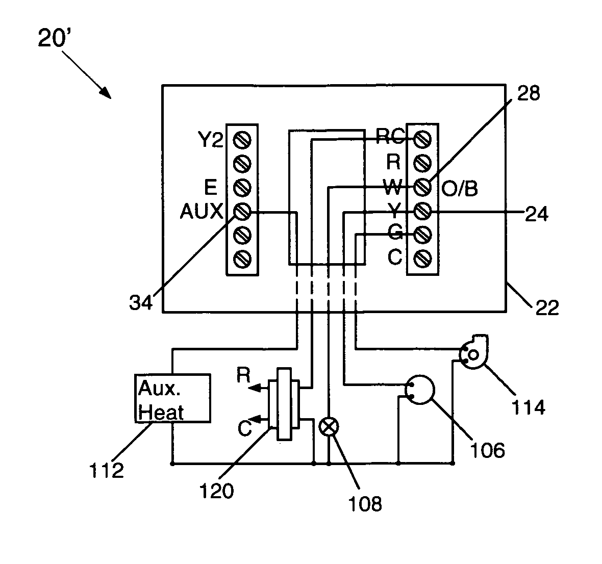 Thermostat for a heat pump or conventional heating system