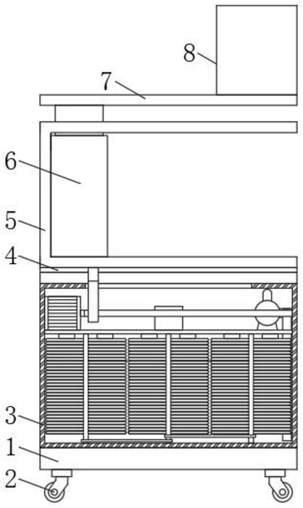 Adjustable spraying device for local anesthesia in anesthesiology department