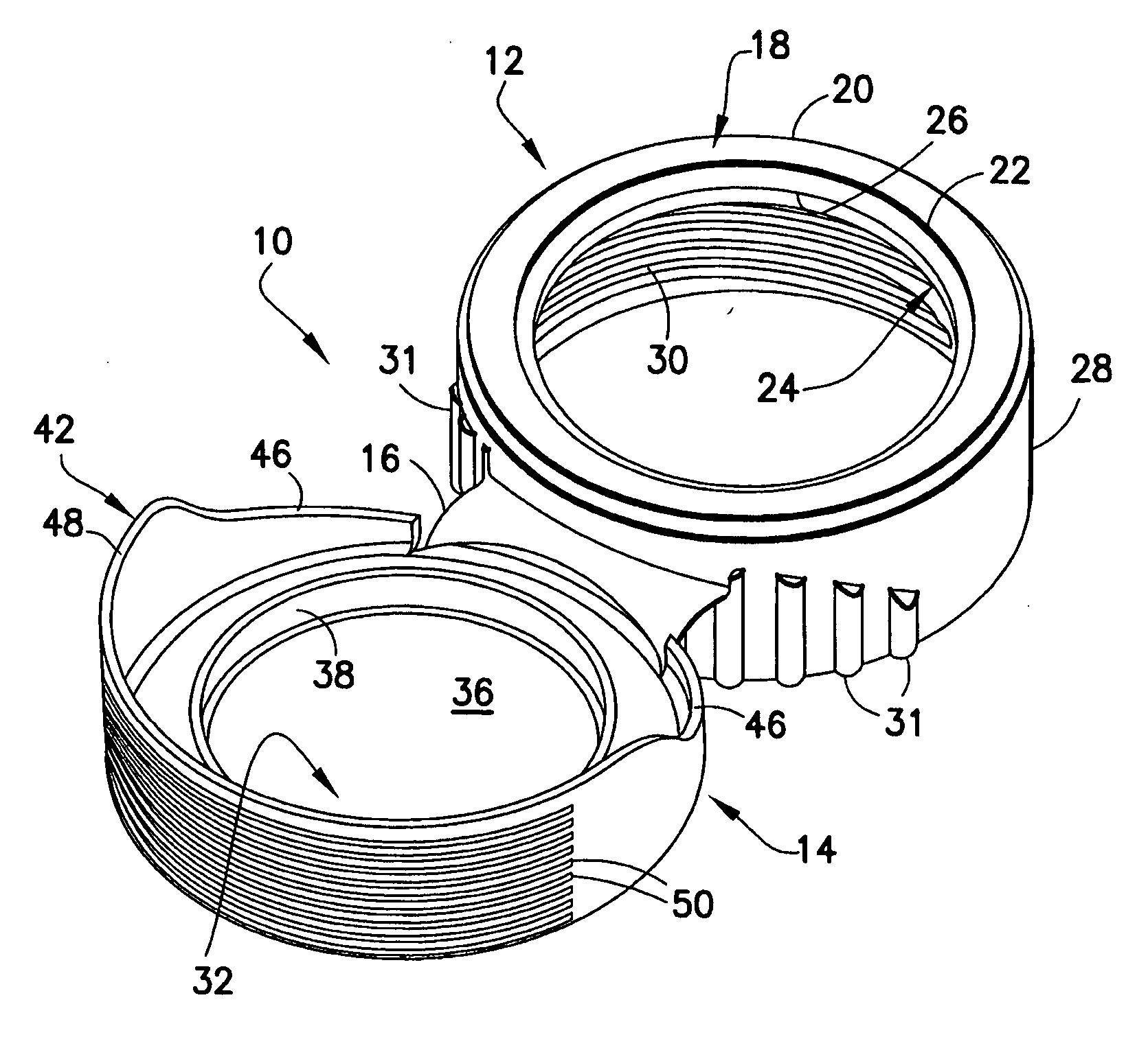 Flip top cap