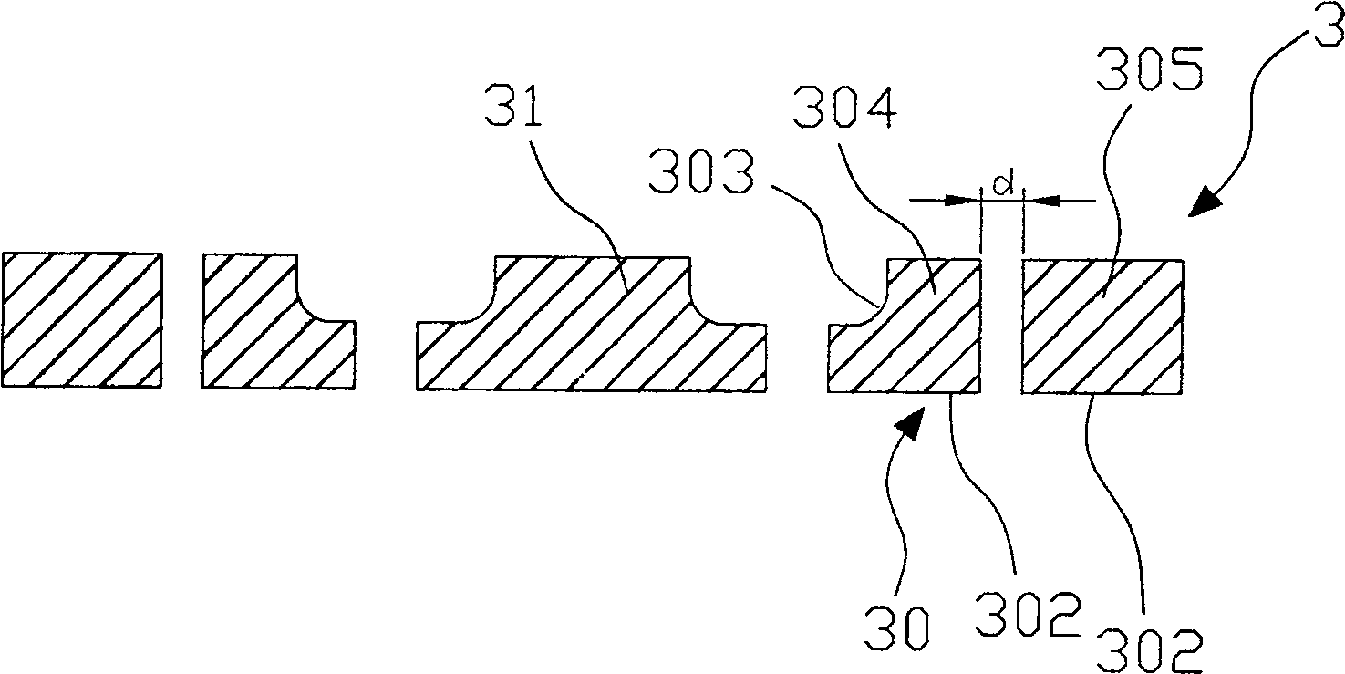 Outer pin-free wire holder packaging structure