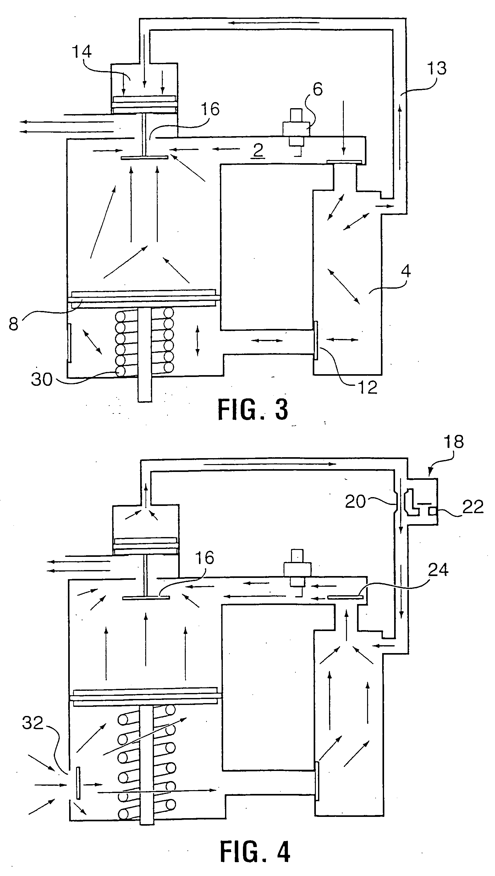 Scavenging system for intermittent linear motor