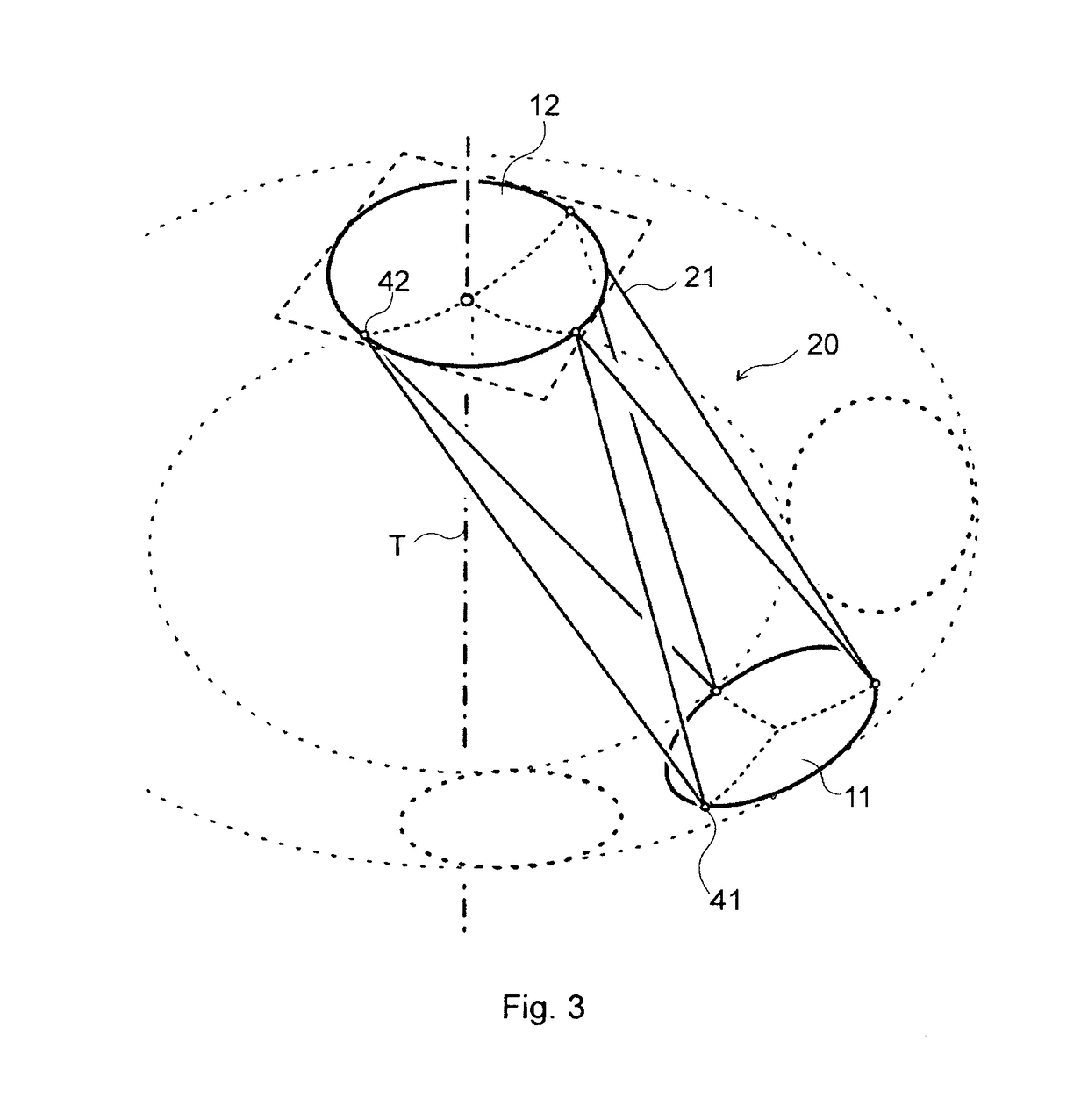 Tension Structure For The Spatial Positioning Of Functional Elements