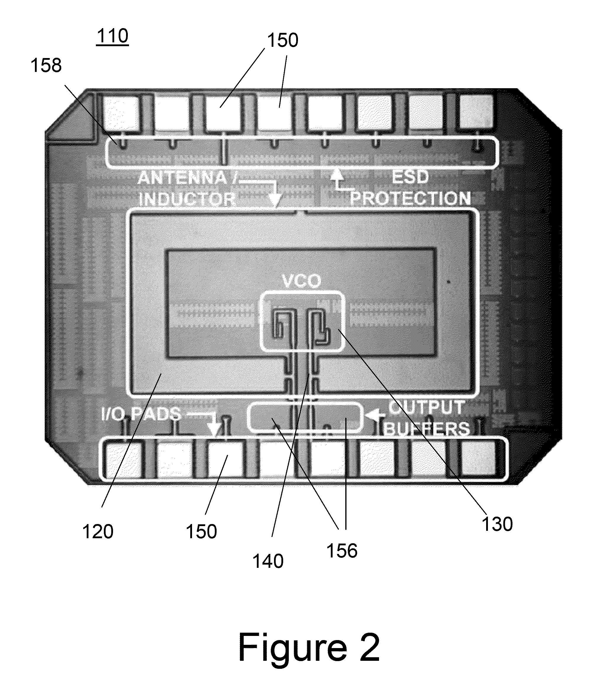 Miniaturized, low power, wireless transmitter and receiver with on-chip antenna, and wireless coupling of on-chip and off-chip antenna