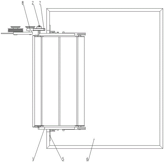 Granary fruit cluster conveying device